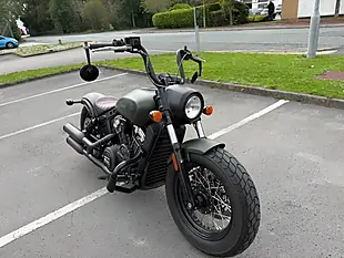 Used 2021 Indian Scout Bobber Twenty Custom Cruiser Green - Interior and Exterior details 2