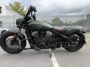 Used 2021 Indian Scout Bobber Twenty Custom Cruiser Green - Interior and Exterior details 4