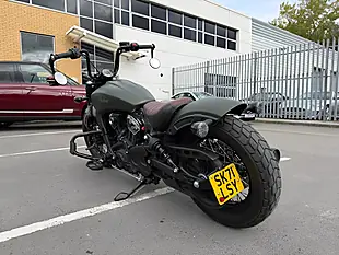 Used 2021 Indian Scout Bobber Twenty Custom Cruiser Green - Interior and Exterior details 5