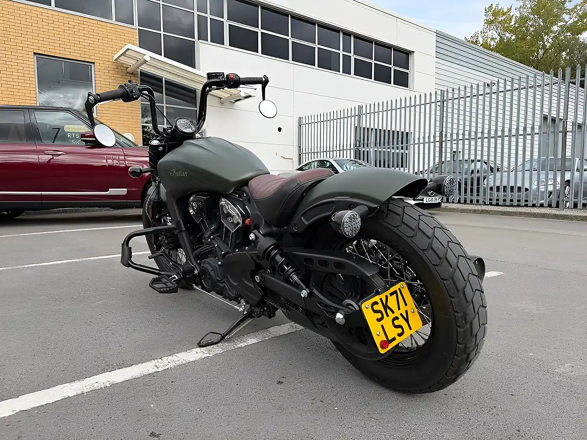 Used 2021 Indian Scout Bobber Twenty Custom Cruiser Green - Interior and Exterior details 5