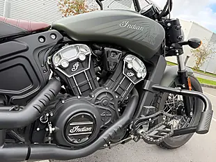 Used 2021 Indian Scout Bobber Twenty Custom Cruiser Green - Interior and Exterior details 7
