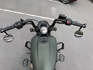Used 2021 Indian Scout Bobber Twenty Custom Cruiser Green - Interior and Exterior details 9