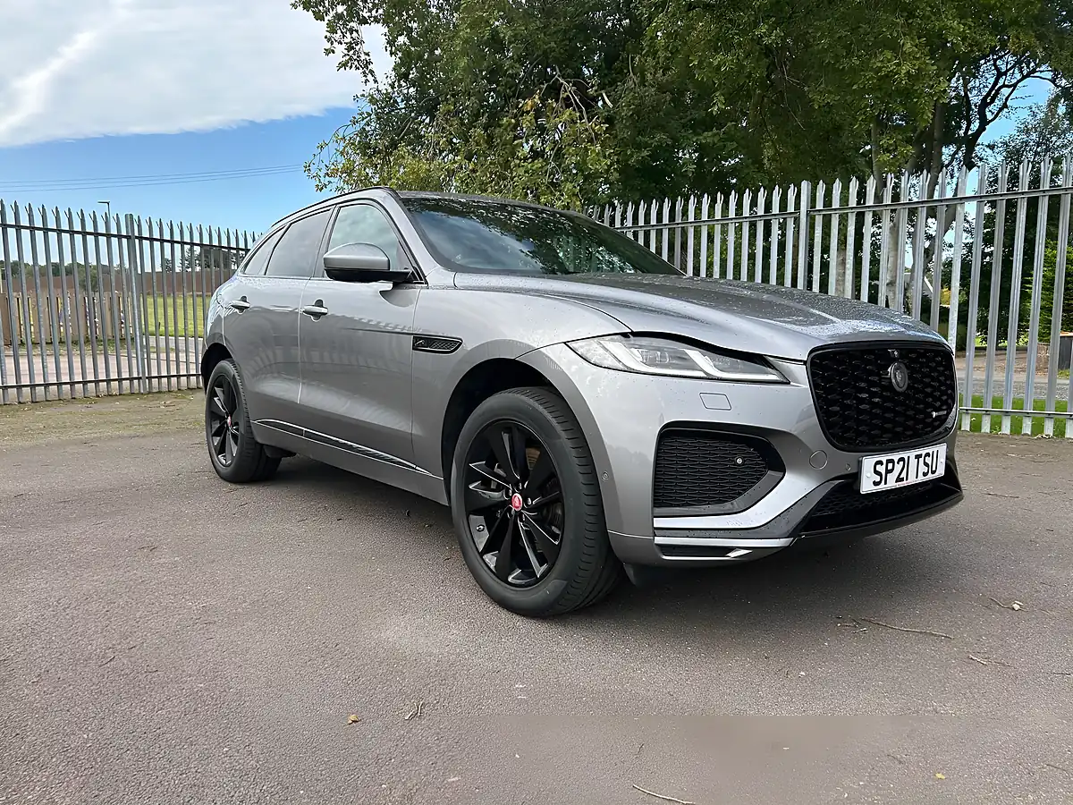 Used 2021 Jaguar F-Pace R-Dynamic S Grey - Front View