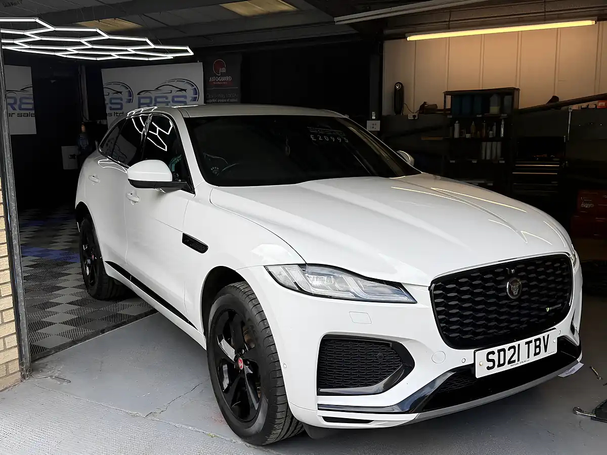 Used 2021 Jaguar F-Pace R-Dynamic S White - Interior and Exterior details 12