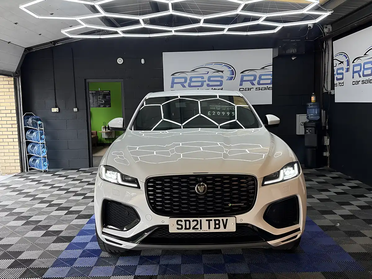 Used 2021 Jaguar F-Pace R-Dynamic S White - Interior and Exterior details 2