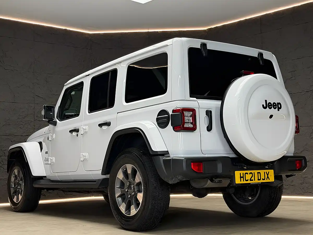 Used 2021 Jeep Wrangler Overland White - Interior and Exterior details 13