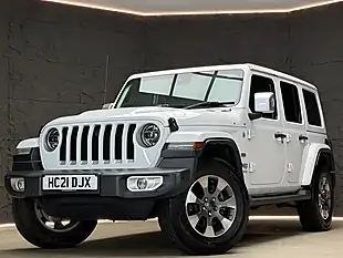Used 2021 Jeep Wrangler Overland White - Interior and Exterior details 3