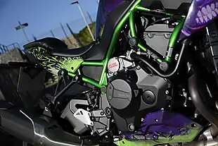 Used 2021 Kawasaki Z Supernaked Green - Interior and Exterior details 18