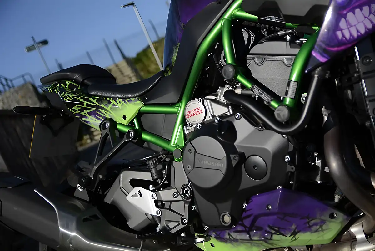 Used 2021 Kawasaki Z Supernaked Green - Interior and Exterior details 18