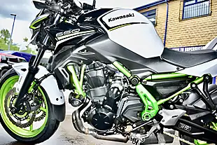 Used 2021 Kawasaki Z650 Supernaked White - Interior and Exterior details 13