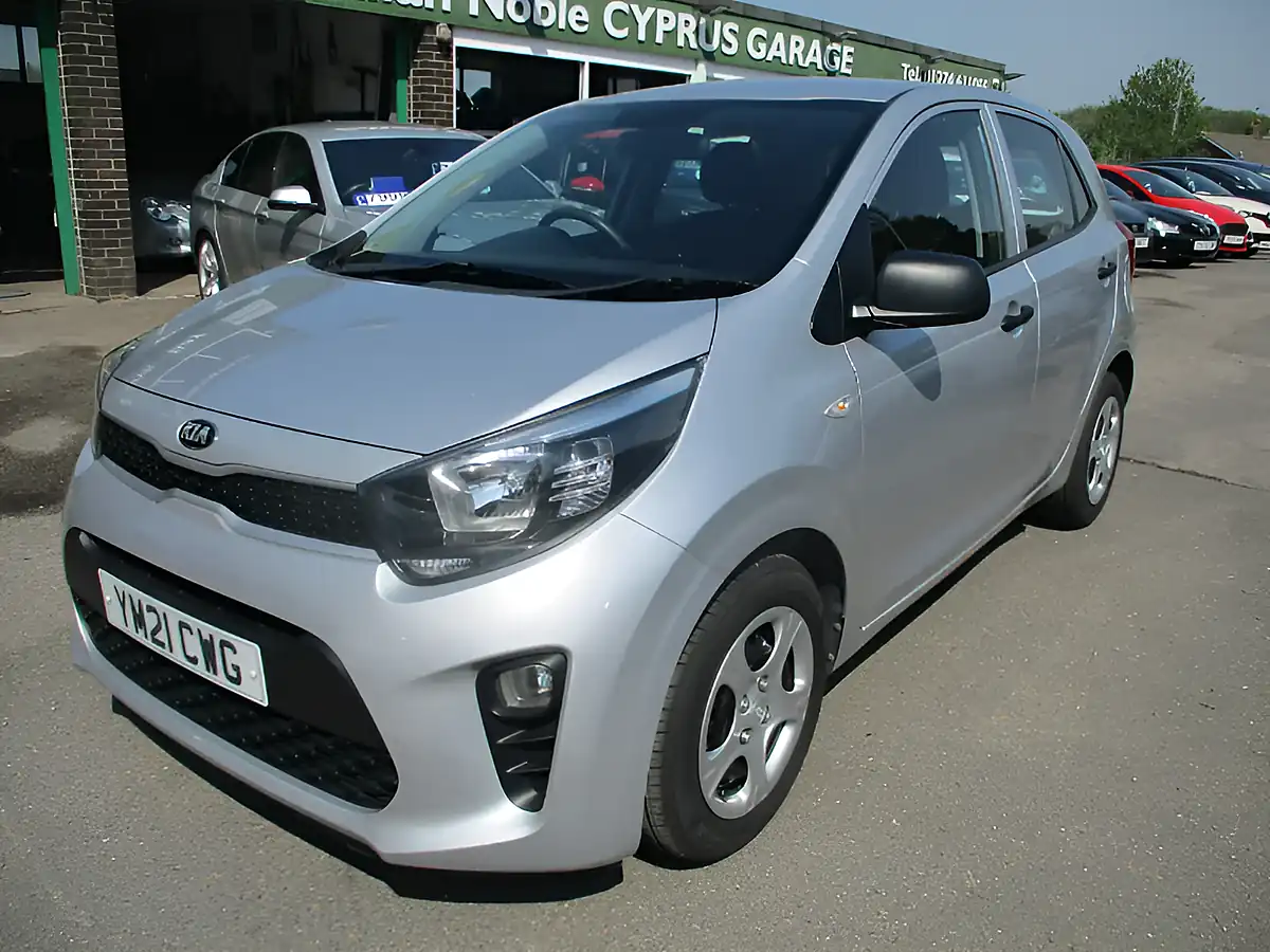 Used 2021 Kia Picanto 1 Silver - Front View