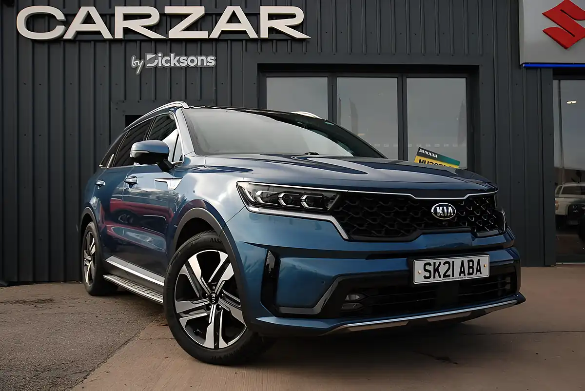Used 2021 Kia Sorento 4 Blue - Front View