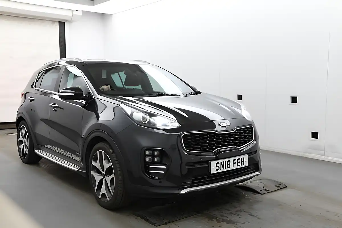 Used 2021 Kia Sportage Black - Front View