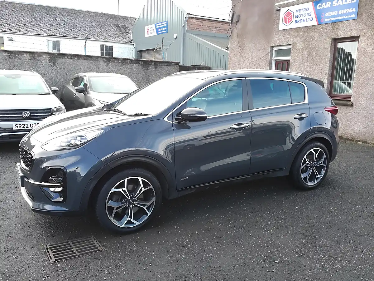 Used 2021 Kia Sportage GT-Line Grey - Front View