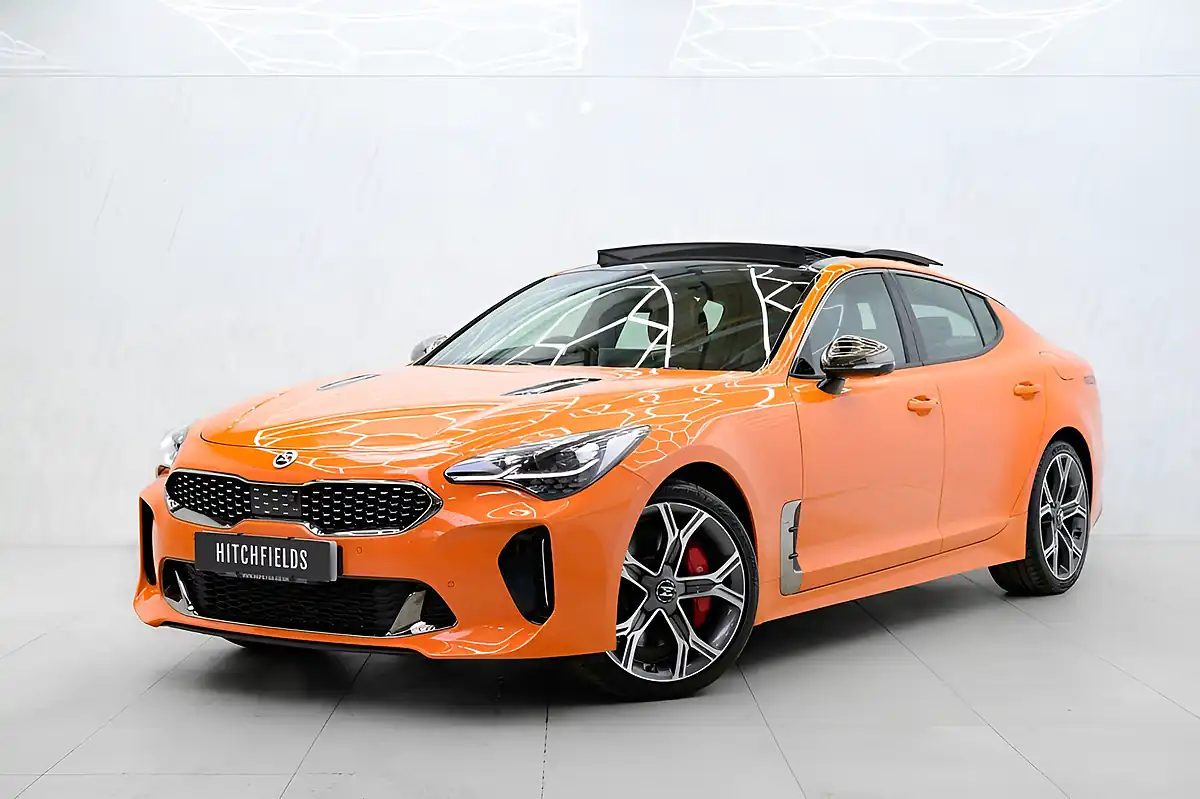 Used 2021 Kia Stinger GT S Gran Turismo Ember Orange - Interior and Exterior details 5