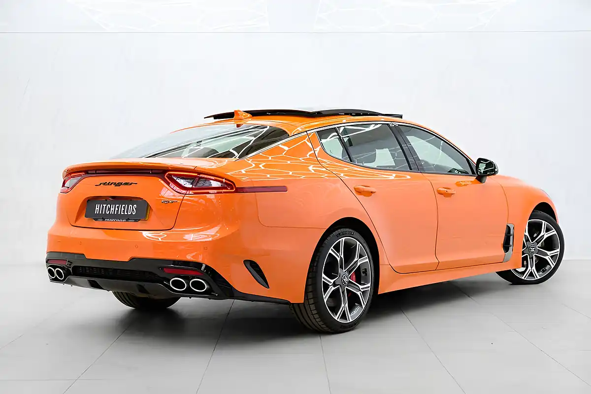 Used 2021 Kia Stinger GT S Gran Turismo Ember Orange - Interior and Exterior details 7