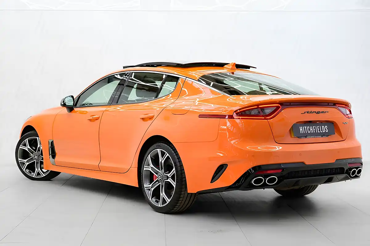 Used 2021 Kia Stinger GT S Gran Turismo Ember Orange - Interior and Exterior details 9