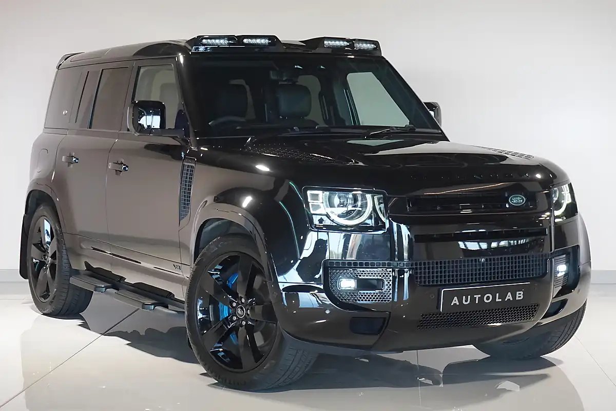 Used 2021 Land Rover Defender 110 Santorini Black - Front View