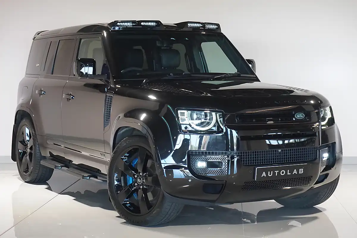 Used 2021 Land Rover Defender 110 Santorini Black - Front View
