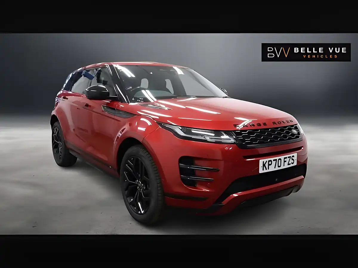 Used 2021 Land Rover Range Rover Evoque R-Dynamic Hse Red - Front View