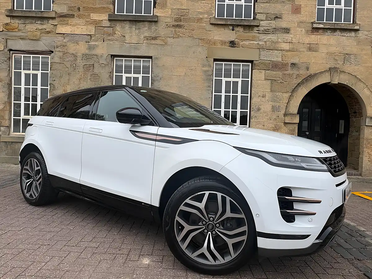 Used 2021 Land Rover Range Rover Evoque R-Dynamic Hse White - Front View