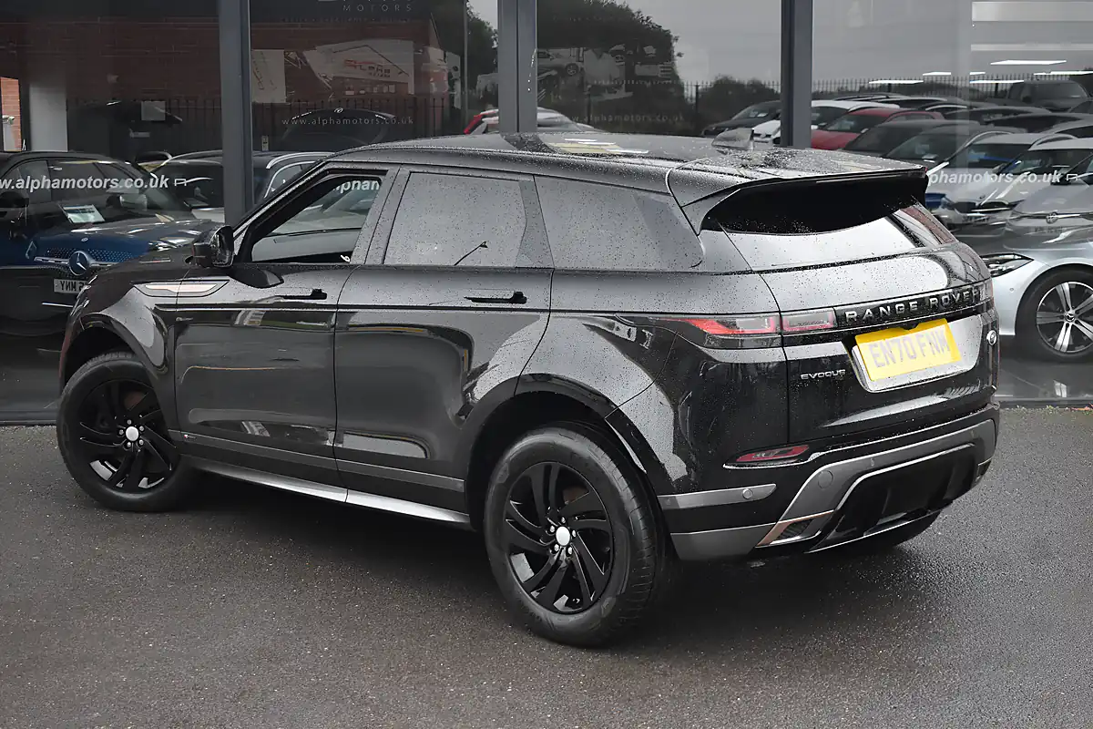 Used 2021 Land Rover Range Rover Evoque R-Dynamic S Santorini Black - Interior and Exterior details 2
