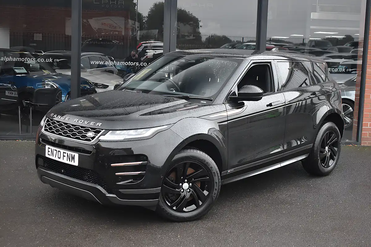 Used 2021 Land Rover Range Rover Evoque R-Dynamic S Santorini Black - Interior and Exterior details 4