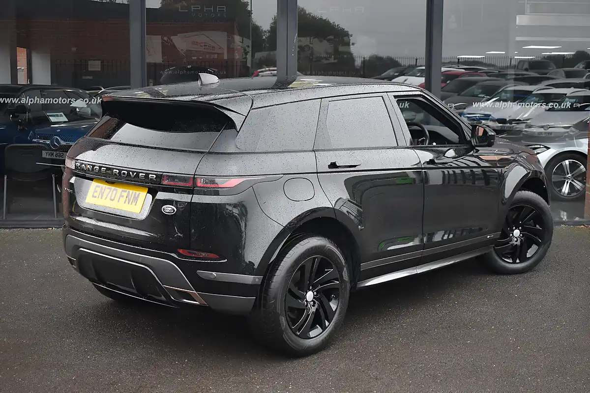 Used 2021 Land Rover Range Rover Evoque R-Dynamic S Santorini Black - Interior and Exterior details 5