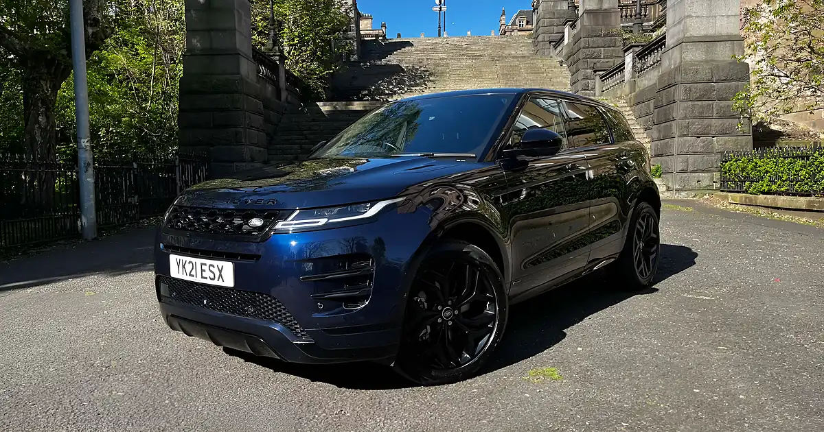 Used 2021 Land Rover Range Rover Evoque R-Dynamic Se Portofino Blue - Front View
