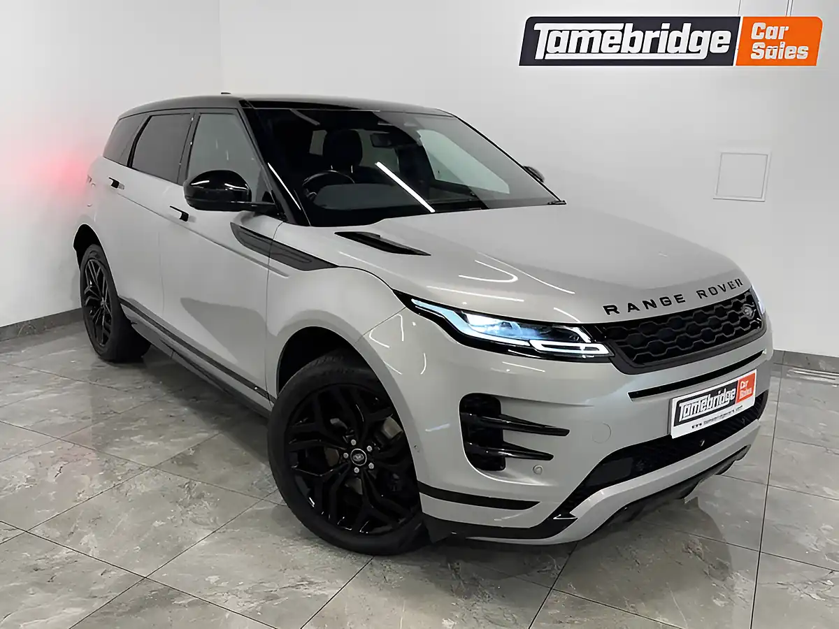 Used 2021 Land Rover Range Rover Evoque R-Dynamic Se Silver - Front View