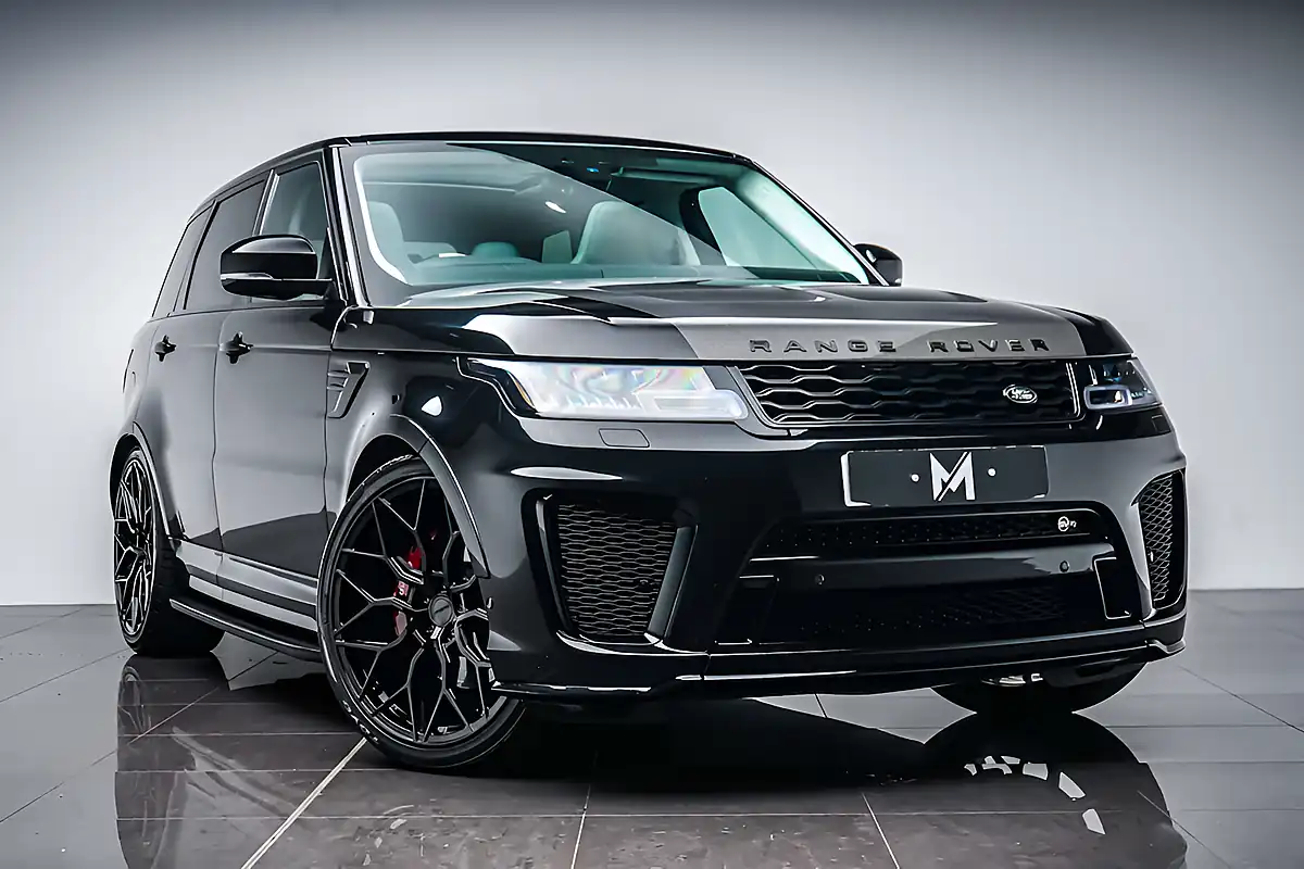 Used 2021 Land Rover Range Rover Sport Svr Black - Front View