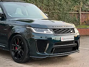 Used 2021 Land Rover Range Rover Sport Svr Carbon Edition Green - Interior and Exterior details 9