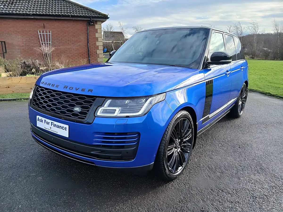 Used 2021 Land Rover Range Rover Westminster Black Velocity Blue Metallic - Interior and Exterior details 4