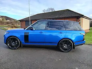 Used 2021 Land Rover Range Rover Westminster Black Velocity Blue Metallic - Interior and Exterior details 8