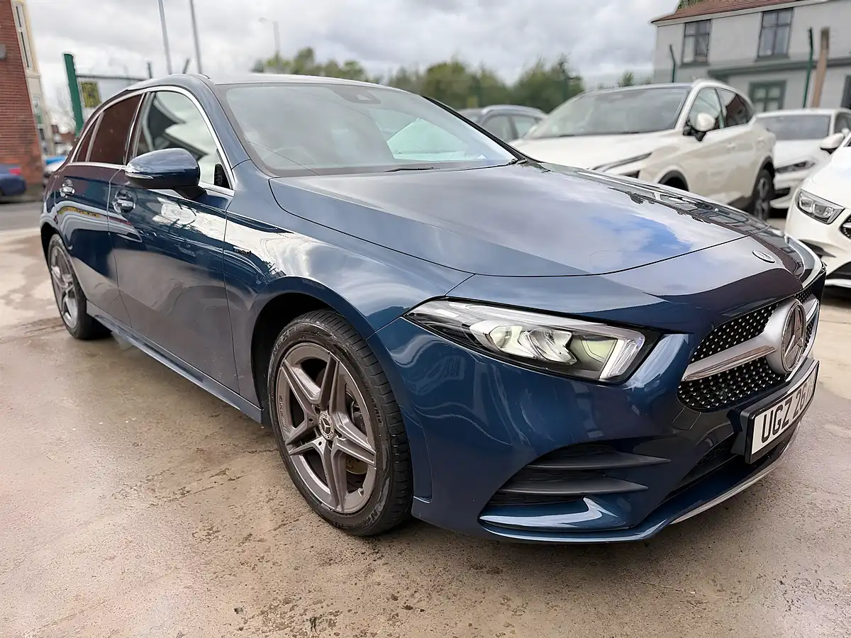 Used 2021 Mercedes A250 AMG Line Blue - Interior and Exterior details 4