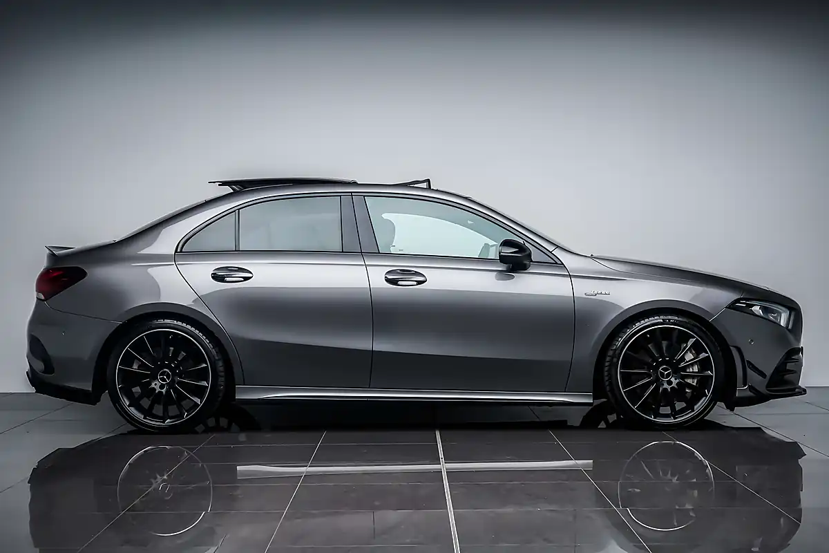 Used 2021 Mercedes A35 AMG Premium Plus Mountain Grey - Interior and Exterior details 10