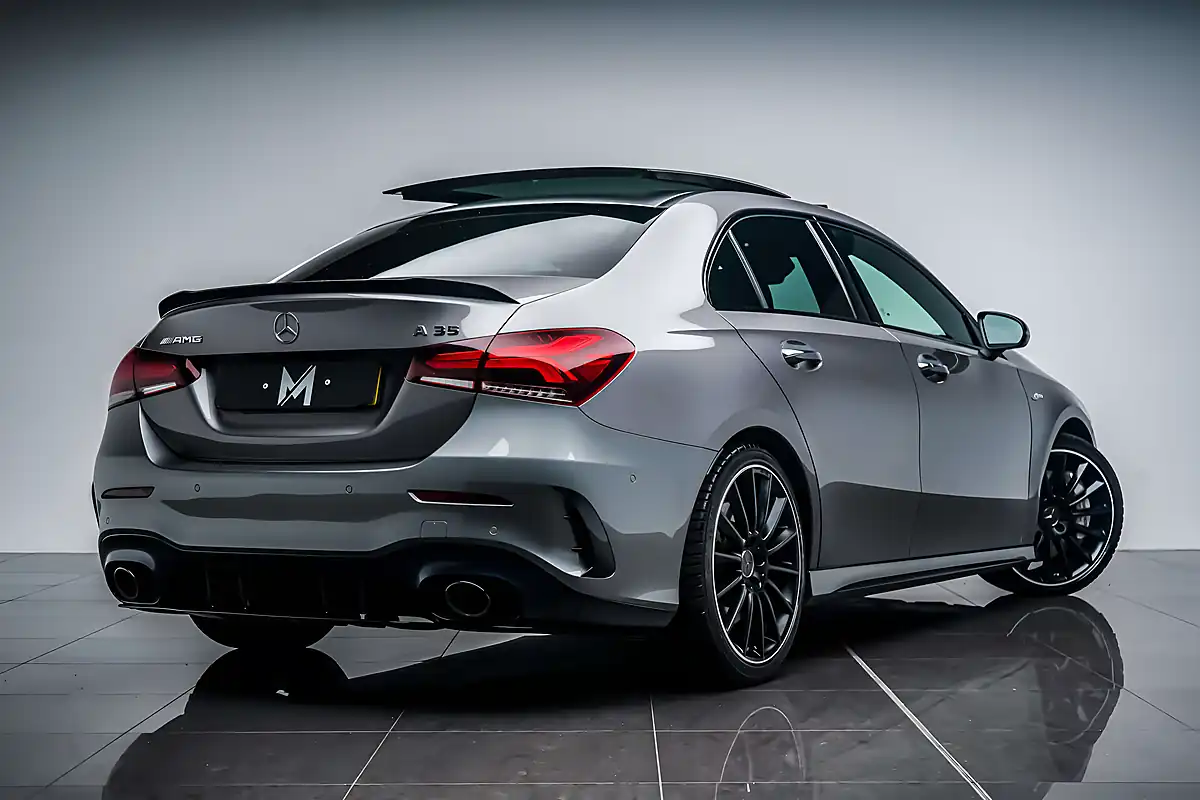 Used 2021 Mercedes A35 AMG Premium Plus Mountain Grey - Interior and Exterior details 16
