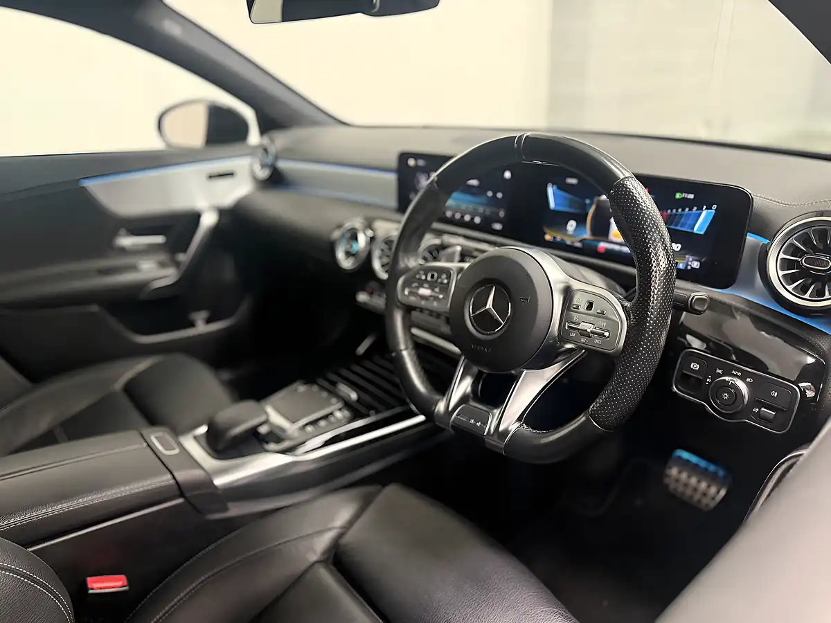 Used 2021 Mercedes-Benz a Class A35 AMG Black - Interior and Exterior details 10