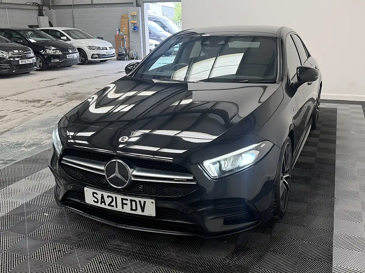 Used 2021 Mercedes-Benz a Class A35 AMG Black - Interior and Exterior details 3