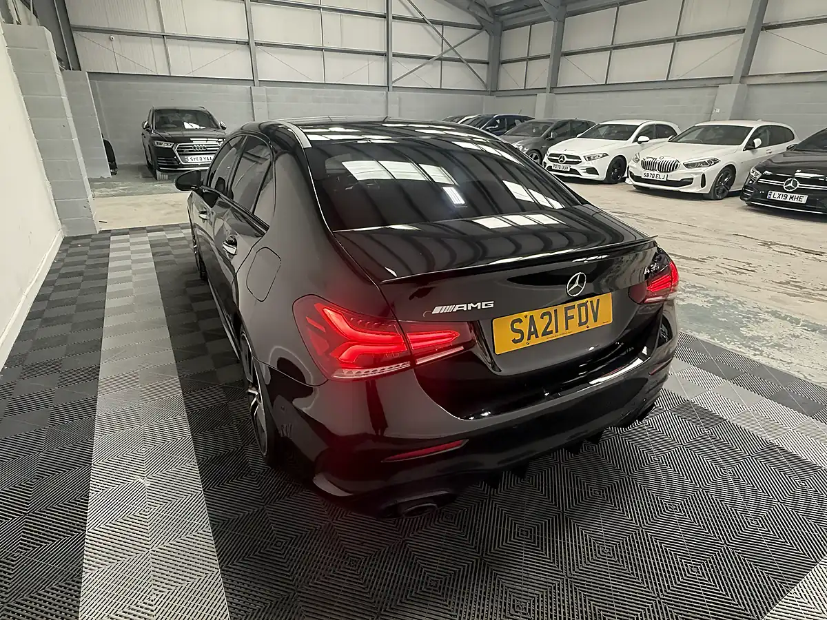 Used 2021 Mercedes-Benz a Class A35 AMG Black - Interior and Exterior details 4