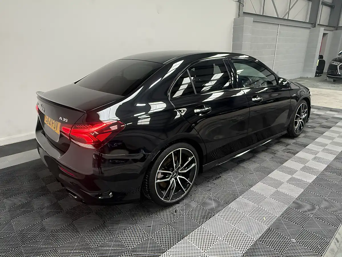 Used 2021 Mercedes-Benz a Class A35 AMG Black - Interior and Exterior details 6