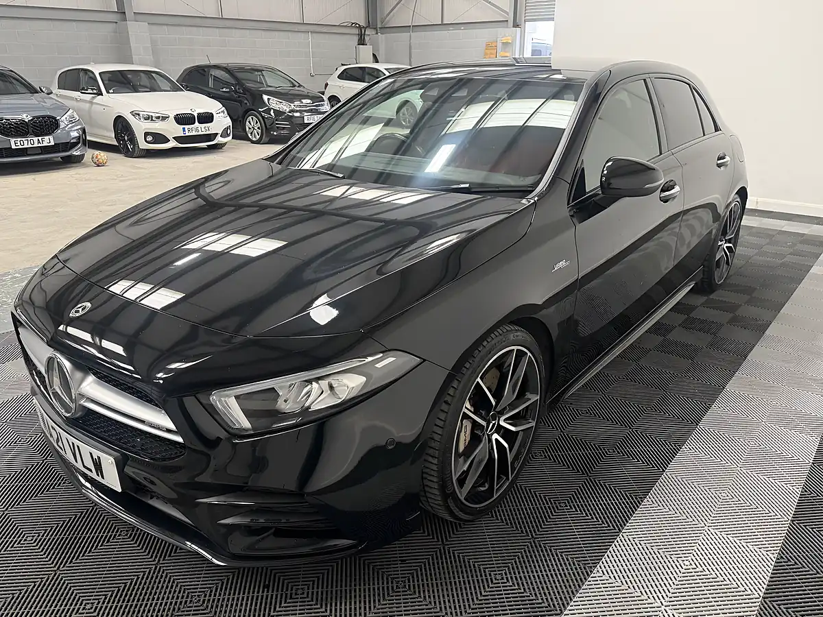 Used 2021 Mercedes-Benz a Class A35 AMG Black - Interior and Exterior details 3