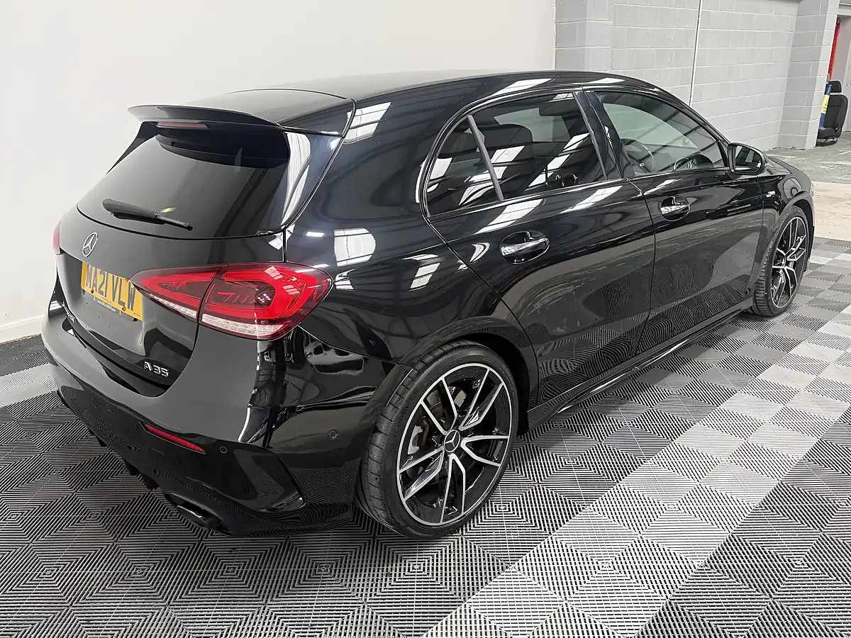 Used 2021 Mercedes-Benz a Class A35 AMG Black - Interior and Exterior details 6
