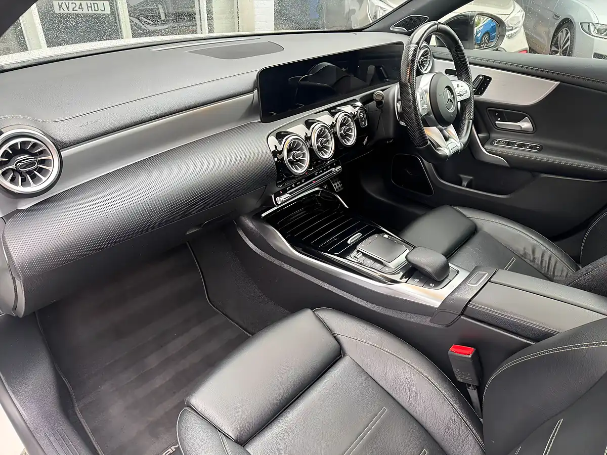 Used 2021 Mercedes-Benz a Class A35 AMG Edition (premium Plus) White - Interior and Exterior details 4