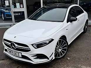 Used 2021 Mercedes-Benz a Class A35 AMG Edition (premium Plus) White - Interior and Exterior details 5