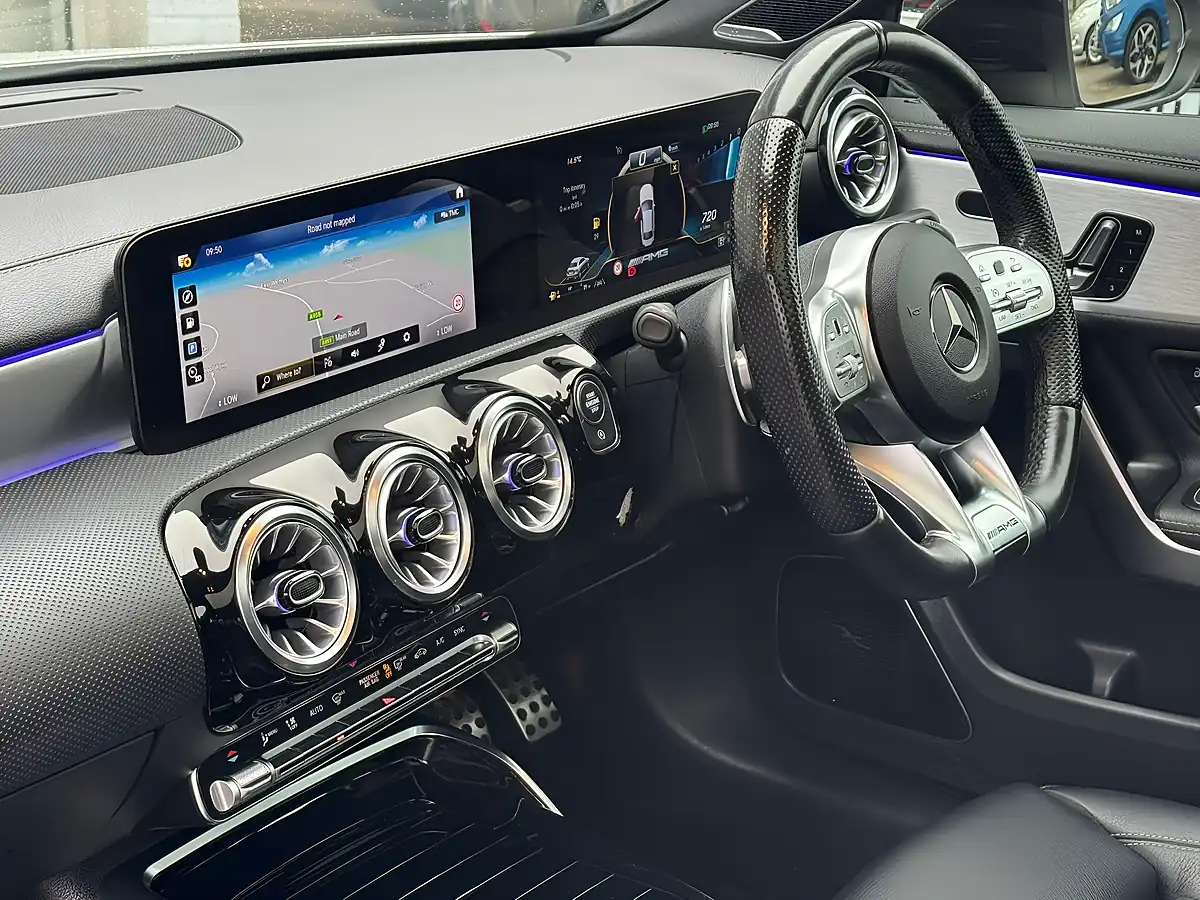Used 2021 Mercedes-Benz a Class A35 AMG Edition (premium Plus) White - Interior and Exterior details 6