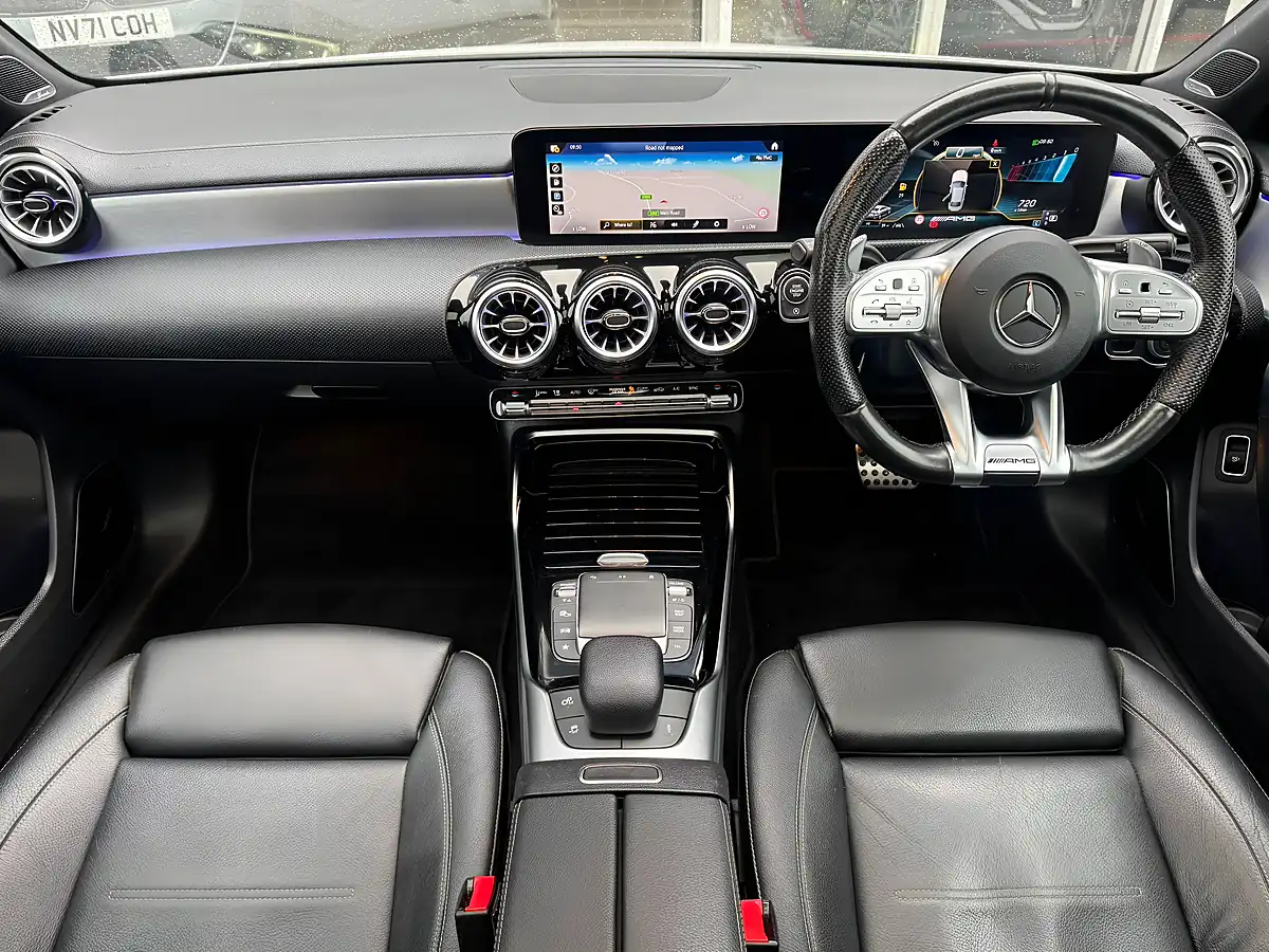 Used 2021 Mercedes-Benz a Class A35 AMG Edition (premium Plus) White - Interior and Exterior details 8