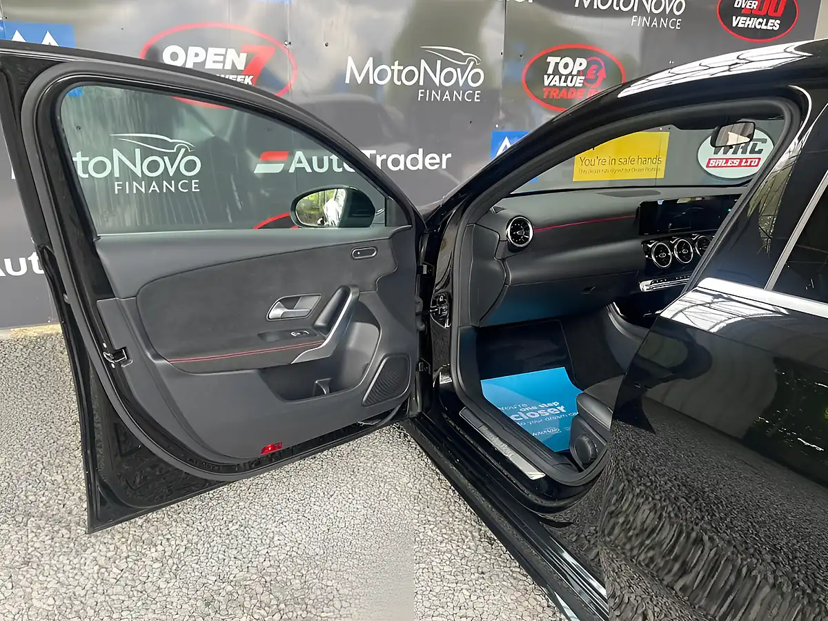 Used 2021 Mercedes-Benz a-Class AMG Line Black - Interior and Exterior details 13