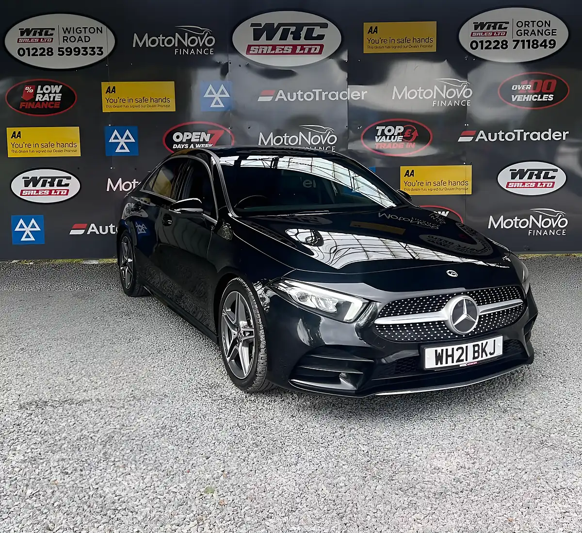 Used 2021 Mercedes-Benz a-Class AMG Line Black - Interior and Exterior details 4