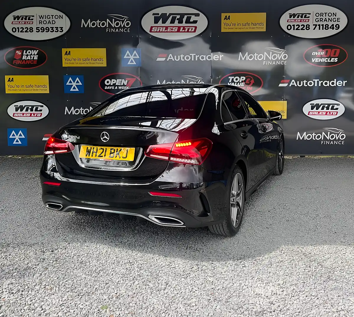 Used 2021 Mercedes-Benz a-Class AMG Line Black - Interior and Exterior details 6